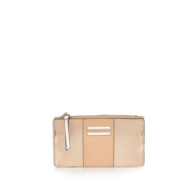 Rose gold fold out purse